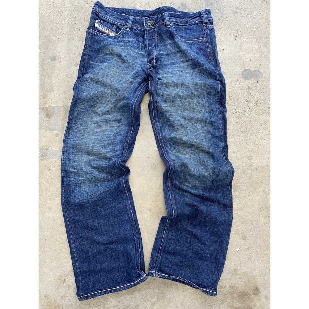 Vintage Y2K Diesel Industry Bootcut Denim Jeans EMBROIDERED Logo StreetwearFaded - Picture 7 of 13